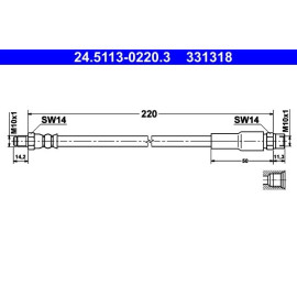 Bremsschlauch 24.5113-0220.3
