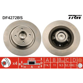 Bremsscheibe DF4272BS Bremsscheibe DF4272BS