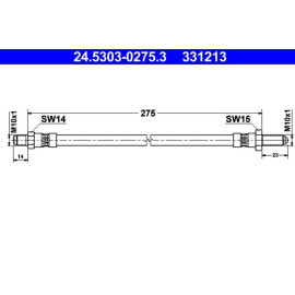Bremsschlauch 24.5303-0275.3