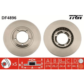 Bremsscheibe DF4896 Bremsscheibe DF4896