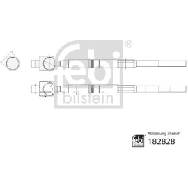FEBI BILSTEIN 182828 Axialgelenk, Spurstange FEBI BILSTEIN 182828 Axialgelenk, Spurstange