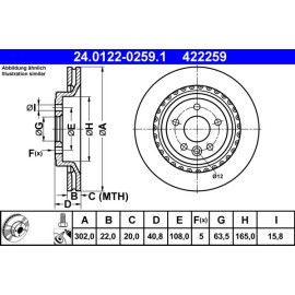 Bremsscheibe 24.0122-0259.1