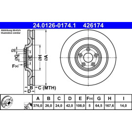 Bremsscheibe 24.0126-0174.1