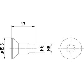 Schraube, Bremsscheibe 8DZ 355 209-041 Schraube, Bremsscheibe 8DZ 355 209-041