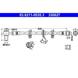 Bremsschlauch 83.6211-0535.3