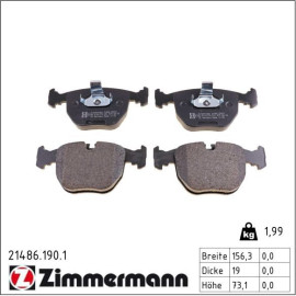 Bremsbelagsatz, Scheibenbremse 21486.190.1 Bremsbelagsatz, Scheibenbremse 21486.190.1