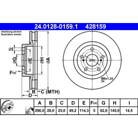 Bremsscheibe 24.0128-0159.1