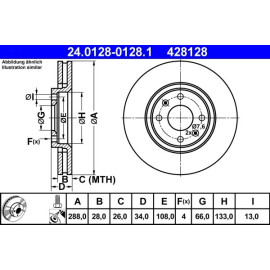 Bremsscheibe 24.0128-0128.1