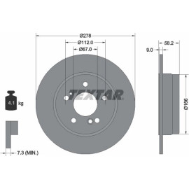 Bremsscheibe 92058000 Bremsscheibe 92058000
