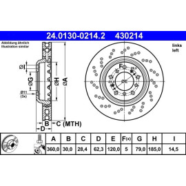 Bremsscheibe 24.0130-0214.2