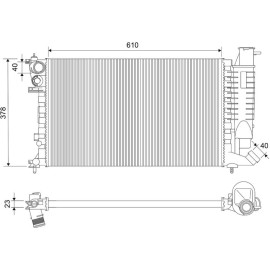 Valeo 730630 Kühler, Motorkühlung