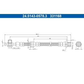 Bremsschlauch 24.5143-0578.3