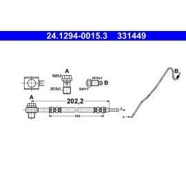 Bremsschlauch 24.1294-0015.3