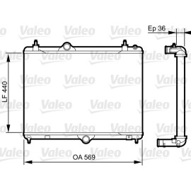 Valeo 735371 Kühler, Motorkühlung Valeo 735371 Kühler, Motorkühlung