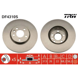 Bremsscheibe DF4310S