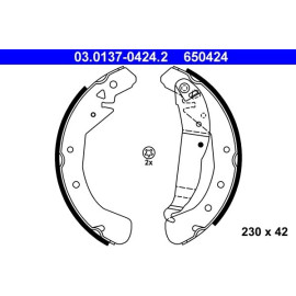 Bremsbackensatz 03.0137-0424.2 Bremsbackensatz 03.0137-0424.2