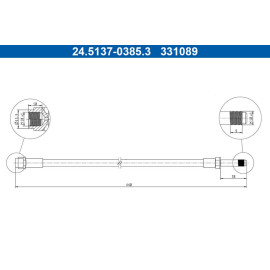 Bremsschlauch 24.5137-0385.3 Bremsschlauch 24.5137-0385.3