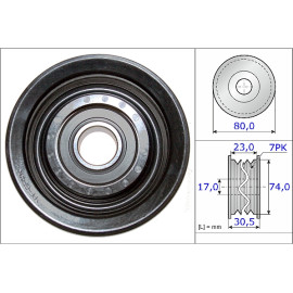Umlenk-/Führungsrolle, Keilrippenriemen 532 0580 10 Umlenk-/Führungsrolle, Keilrippenriemen 532 0580 10