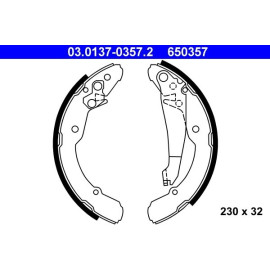 Bremsbackensatz 03.0137-0357.2 Bremsbackensatz 03.0137-0357.2