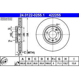 Bremsscheibe 24.0122-0255.1