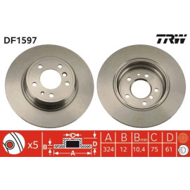 Bremsscheibe DF1597 Bremsscheibe DF1597
