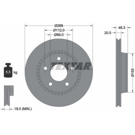Bremsscheibe 92037100 Bremsscheibe 92037100