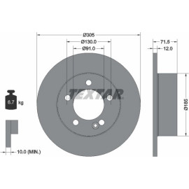 Bremsscheibe 92228800 Bremsscheibe 92228800