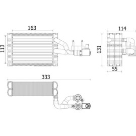 Verdampfer, Klimaanlage AE 162 000P Verdampfer, Klimaanlage AE 162 000P
