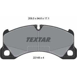 Textar 2214801 Bremsbelagsatz, Scheibenbremse Textar 2214801 Bremsbelagsatz, Scheibenbremse