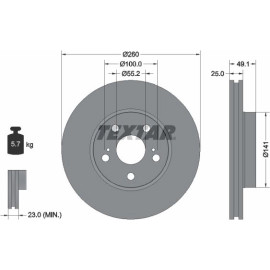 Bremsscheibe 92096903 Bremsscheibe 92096903