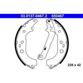 Bremsbackensatz 03.0137-0467.2