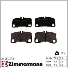 Bremsbelagsatz, Scheibenbremse 24454.170.1 Bremsbelagsatz, Scheibenbremse 24454.170.1