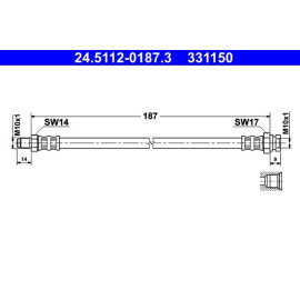 Bremsschlauch 24.5112-0187.3