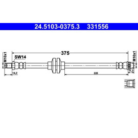 Bremsschlauch 24.5103-0375.3