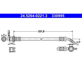 Bremsschlauch 24.5264-0221.3 Bremsschlauch 24.5264-0221.3