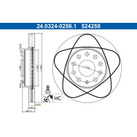 Bremsscheibe 24.0324-0258.1