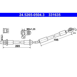 Bremsschlauch 24.5265-0504.3