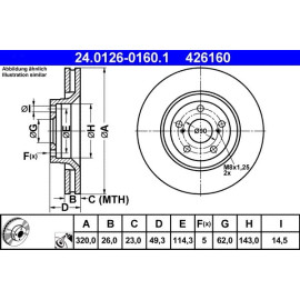 Bremsscheibe 24.0126-0160.1