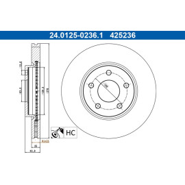 Bremsscheibe 24.0125-0236.1