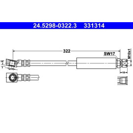 Bremsschlauch 24.5298-0322.3