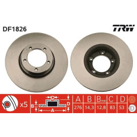 Bremsscheibe DF1826 Bremsscheibe DF1826