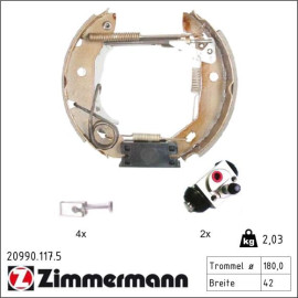 Bremsbackensatz 20990.117.5 Bremsbackensatz 20990.117.5