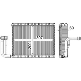 Verdampfer, Klimaanlage AE 104 000P Verdampfer, Klimaanlage AE 104 000P