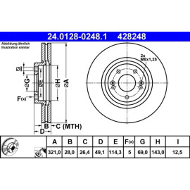 Bremsscheibe 24.0128-0248.1