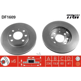 Bremsscheibe DF1609