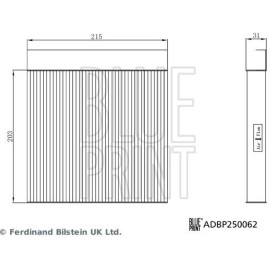 Filter, Innenraumluft ADBP250062 Filter, Innenraumluft ADBP250062