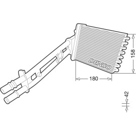 Wärmetauscher, Innenraumheizung DRR09043 Wärmetauscher, Innenraumheizung DRR09043