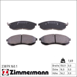 Bremsbelagsatz, Scheibenbremse 23879.160.1 Bremsbelagsatz, Scheibenbremse 23879.160.1