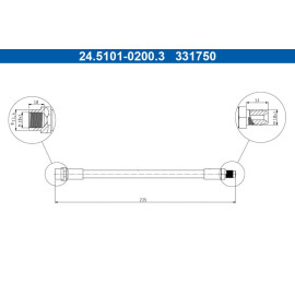 Bremsschlauch 24.5101-0200.3