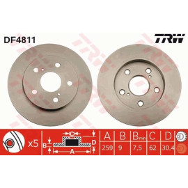 Bremsscheibe DF4811 Bremsscheibe DF4811